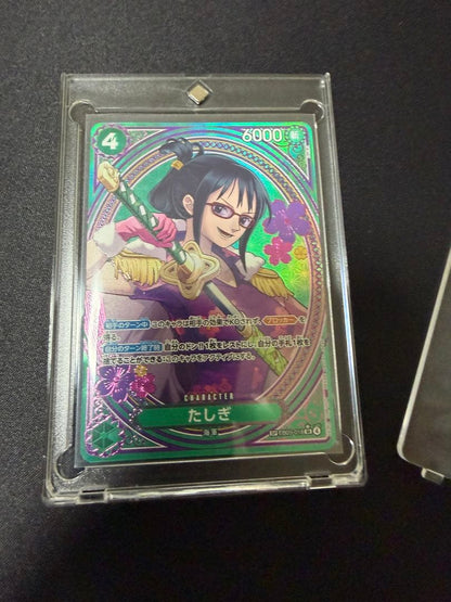 One Piece Heroines Edition Tashigi SR Parallel EB03-018 special card in sleeve