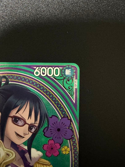 One Piece Heroines Edition Tashigi SR Parallel EB03-018 special card in sleeve