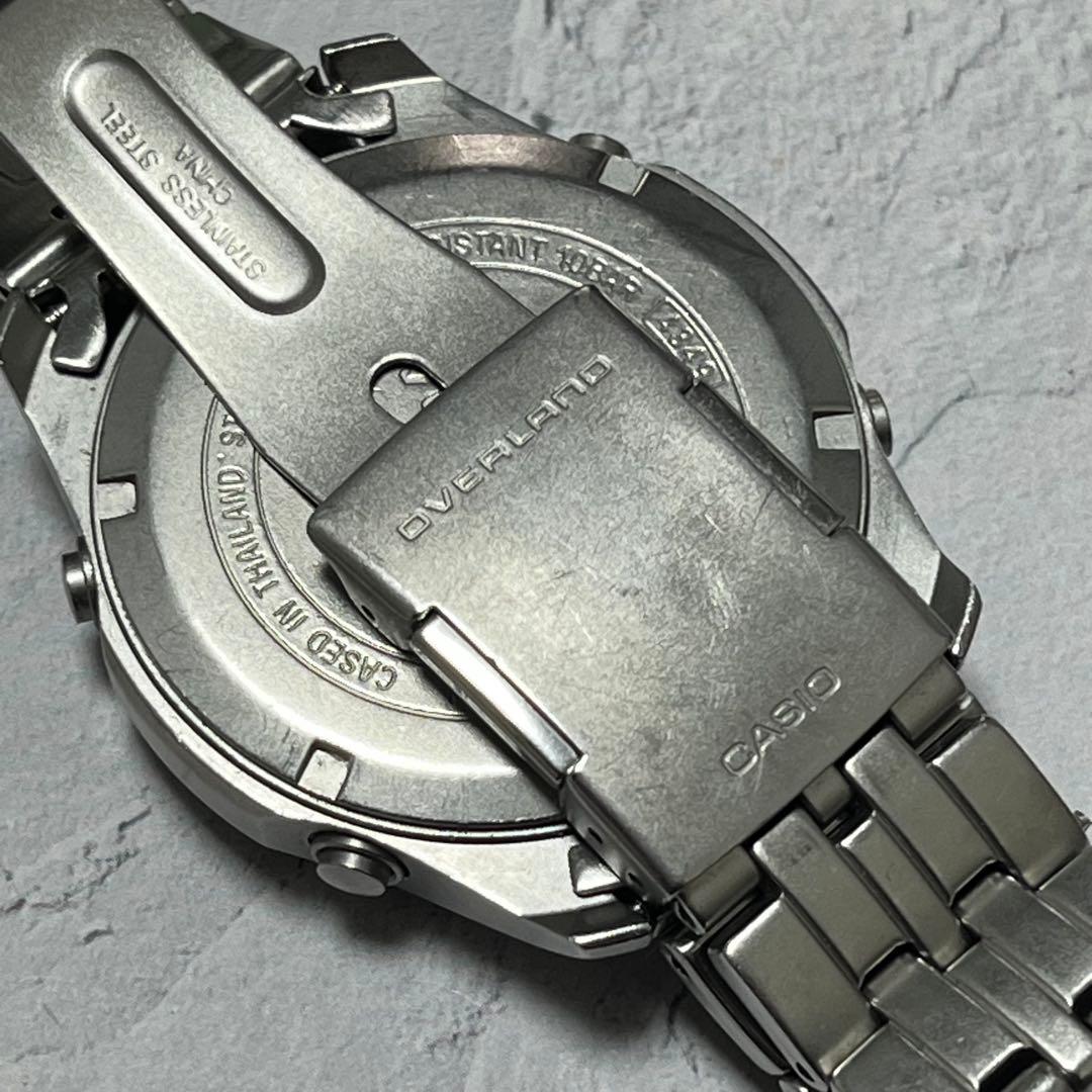 Casio Overland Wave Ceptor Tough Solar Silver Dial Stainless Steel Watch — Japan Import