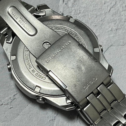 Casio Overland Wave Ceptor Tough Solar Silver Dial Stainless Steel Watch — Japan Import