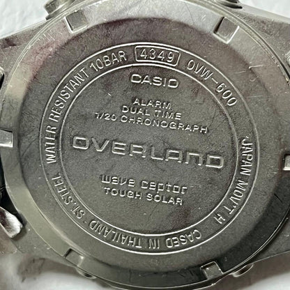 Casio Overland Wave Ceptor Tough Solar Silver Dial Stainless Steel Watch — Japan Import