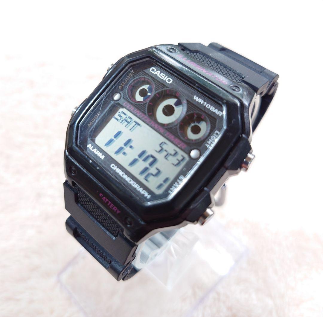 Casio AE-1300WH Digital Watch with Countdown Timer and Alarm — Japan Import