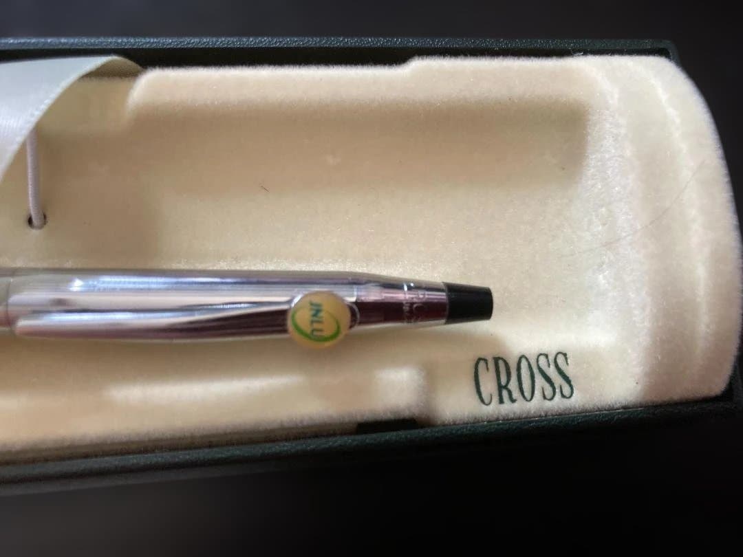 Cross Classic Silver Ballpoint Pen with Box — Japan Import