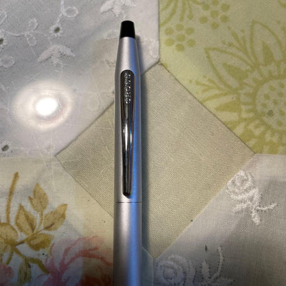 CROSS Century 0.7mm mechanical pencil with silver matte finish and geometric grip lines