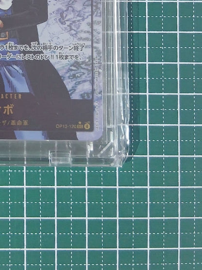 Sabo SEC-P OP13-120 secret rare parallel card with unique illustration from Japan import