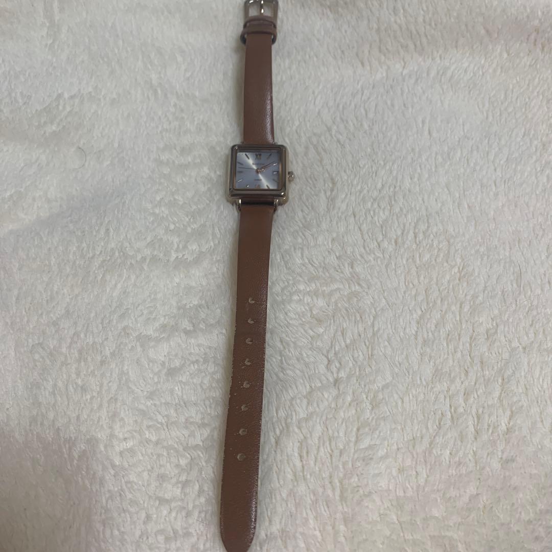 Casio Sheen Solar Sapphire Model Square Watch with Leather Band and Box