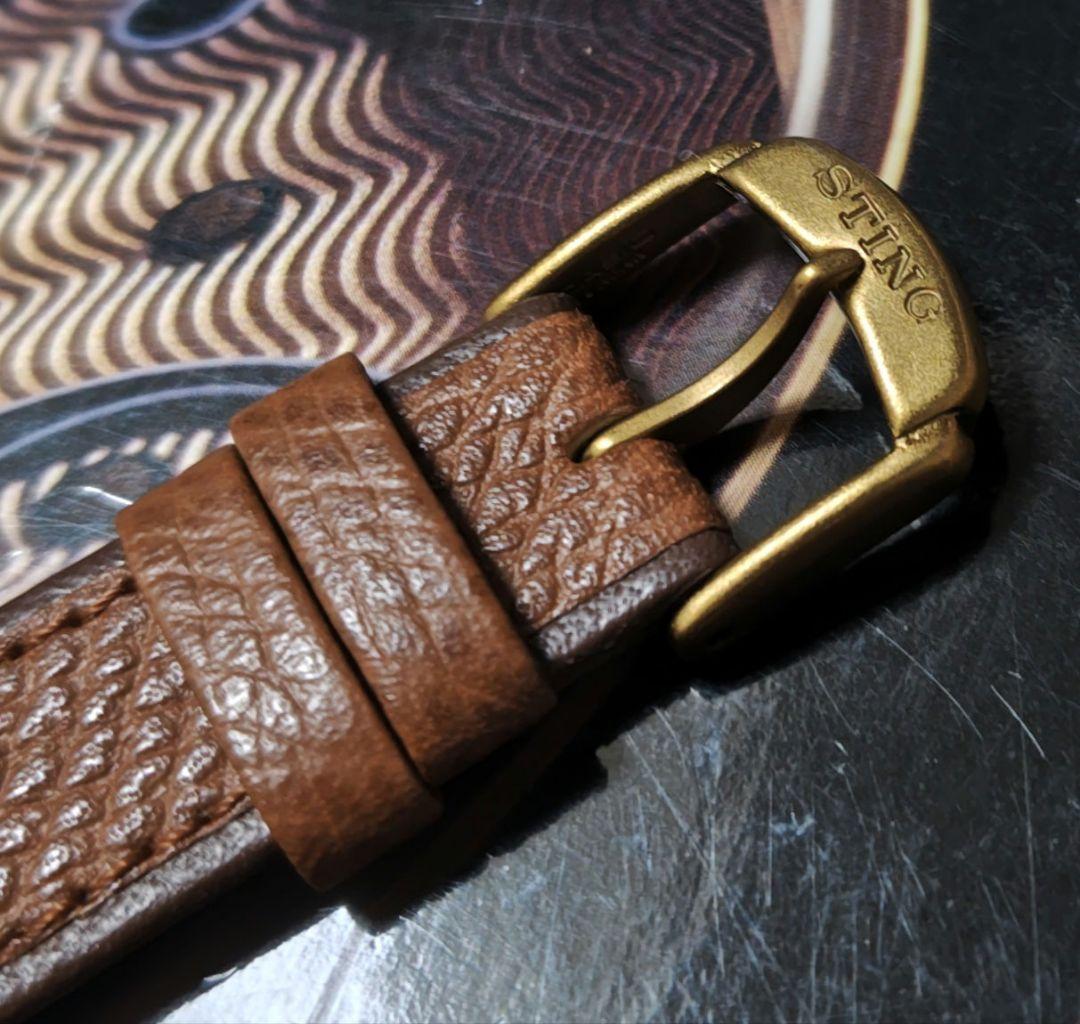 Casio Sting Watch Model with Genuine Leather Band and Box — Japan Import