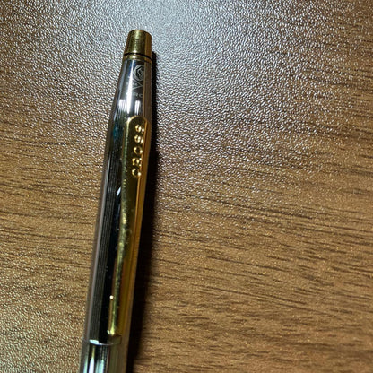 Cross Classic Century Twist Ballpoint Pen Gold and Silver Finish