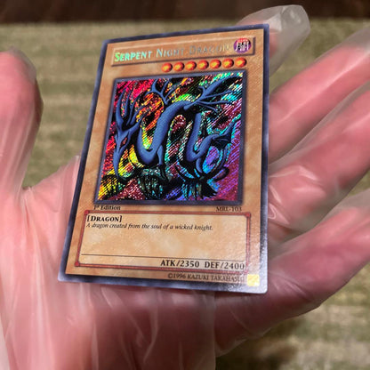 Yu-Gi-Oh Evil Night Dragon 1st Edition Secret card from Old Asia Japan import in protective sleeve
