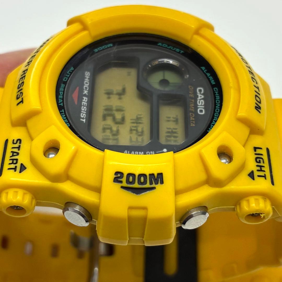 Casio G-Shock FROGMAN DW-6300-9 Model Rare Vintage Watch with Yellow and Gray Accents — Japan Import