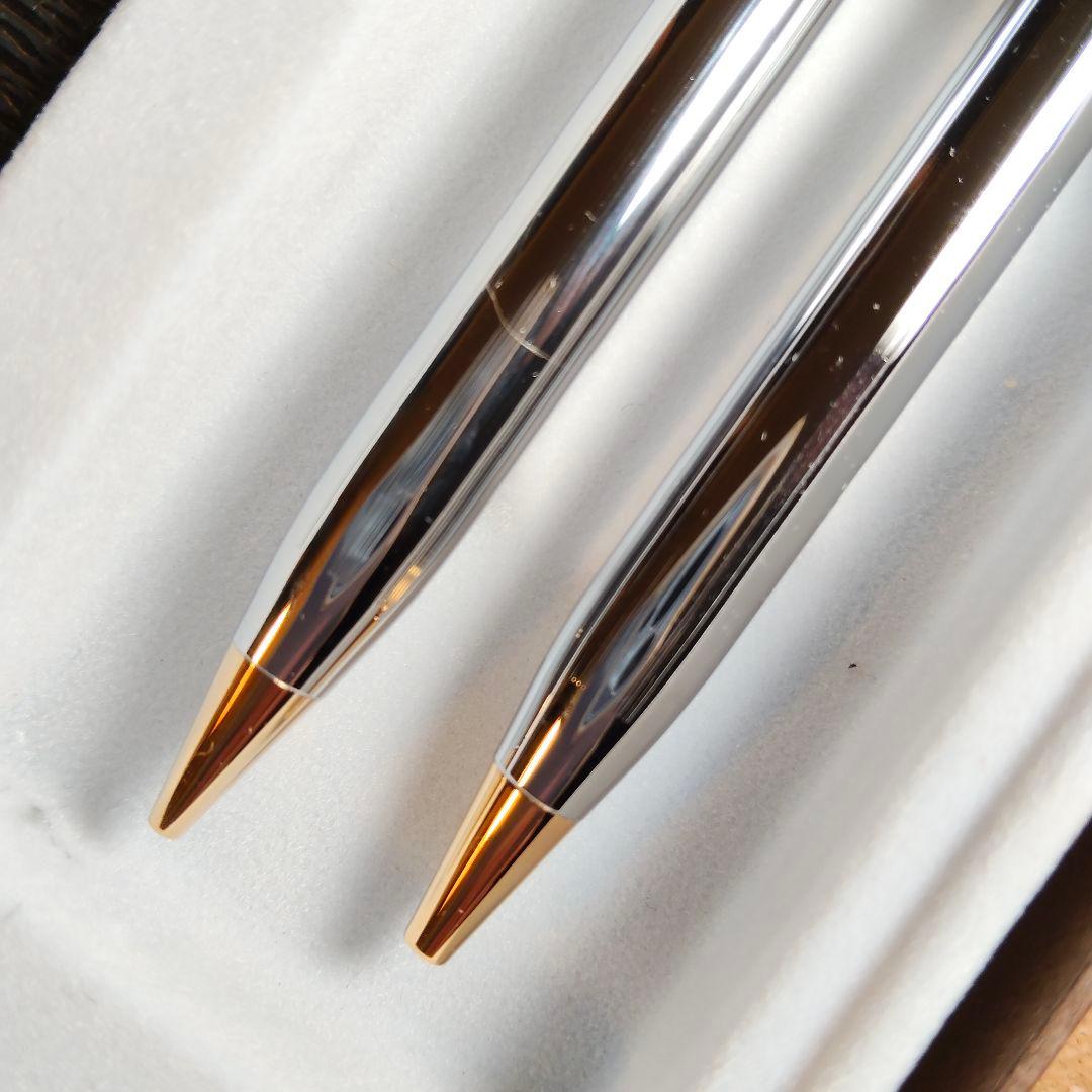 Cross Classic Century Ballpoint Pen and Mechanical Pencil Set with Leather Case
