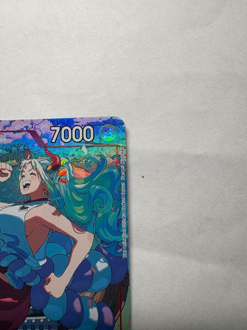 One Piece Card Game Yamato SR Parallel trading card in protective sleeve with bubble wrap packaging