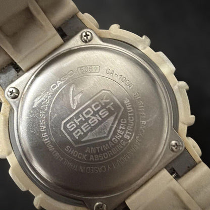 Casio G-Shock GA-100A Model White Shockproof Quartz Watch — Japan Import