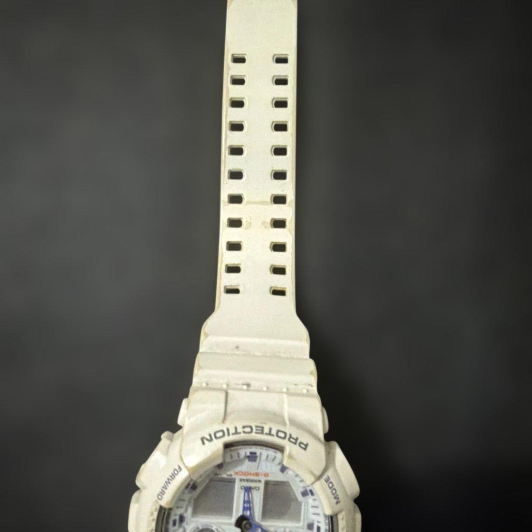 Casio G-Shock GA-100A Model White Shockproof Quartz Watch — Japan Import