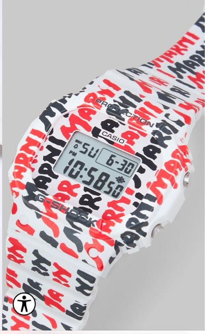 Marni x Casio G-Shock Collaboration Watch Model G-Shock White