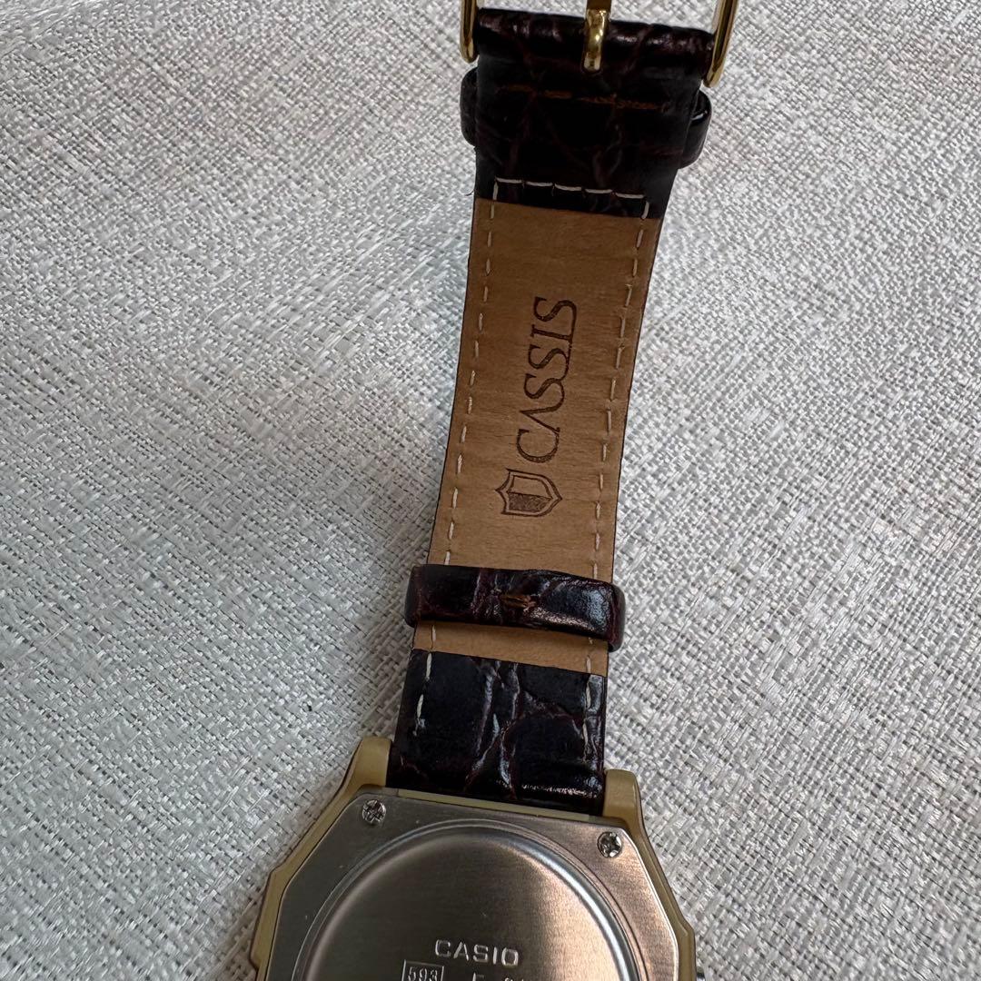 Casio Deuxieme Classe Custom Croco Embossed Leather Watch Strap — Japan Import