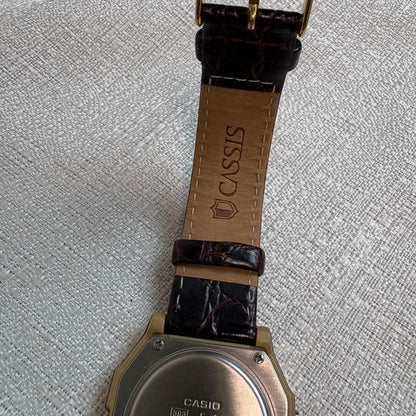 Casio Deuxieme Classe Custom Croco Embossed Leather Watch Strap — Japan Import