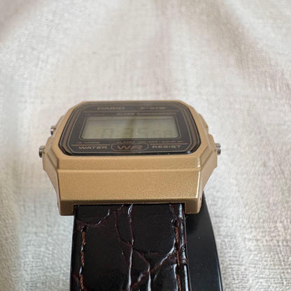 Casio Deuxieme Classe Custom Croco Embossed Leather Watch Strap — Japan Import