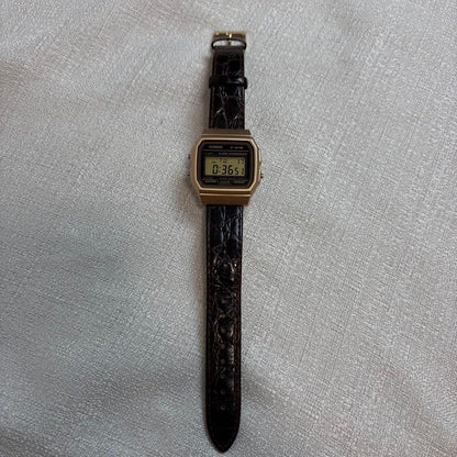 Casio Deuxieme Classe Custom Croco Embossed Leather Watch Strap — Japan Import