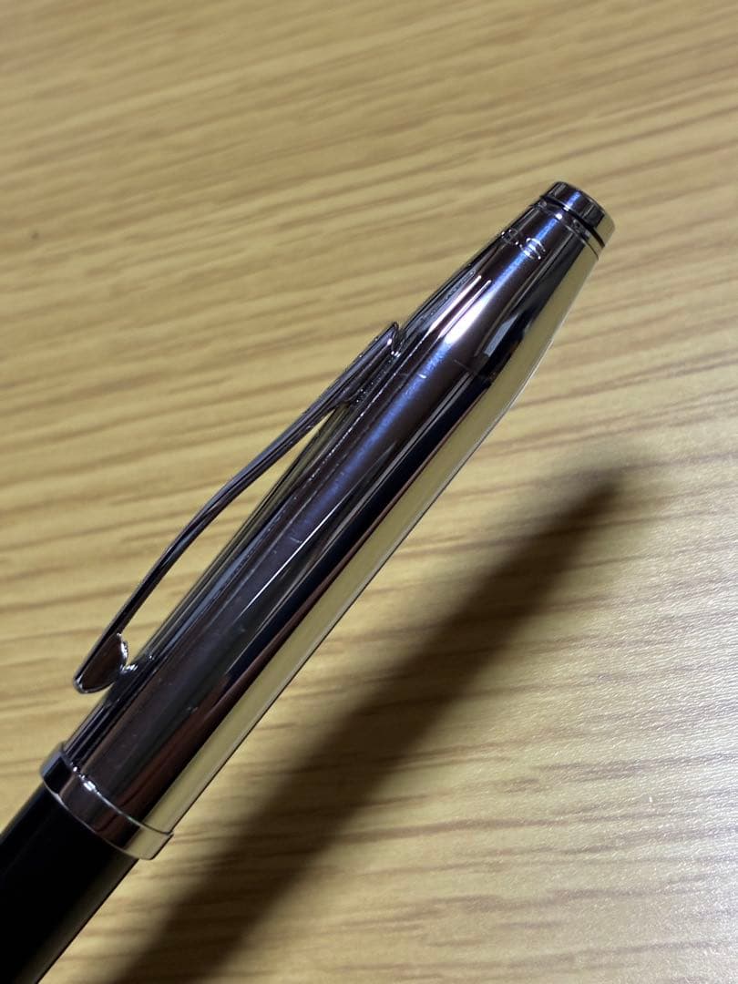 Cross Century II Black Lacquer Fountain Pen - Silver Nib F Model — Japan Import