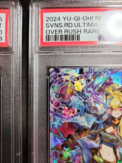 ArteMa Witch Over Ultra Rare Different Illustration Set and Regular Edition Set single cards displayed