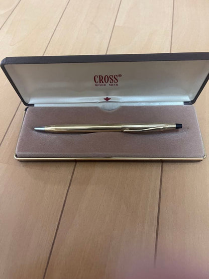 Cross Ballpoint Pen Metal Brown Case