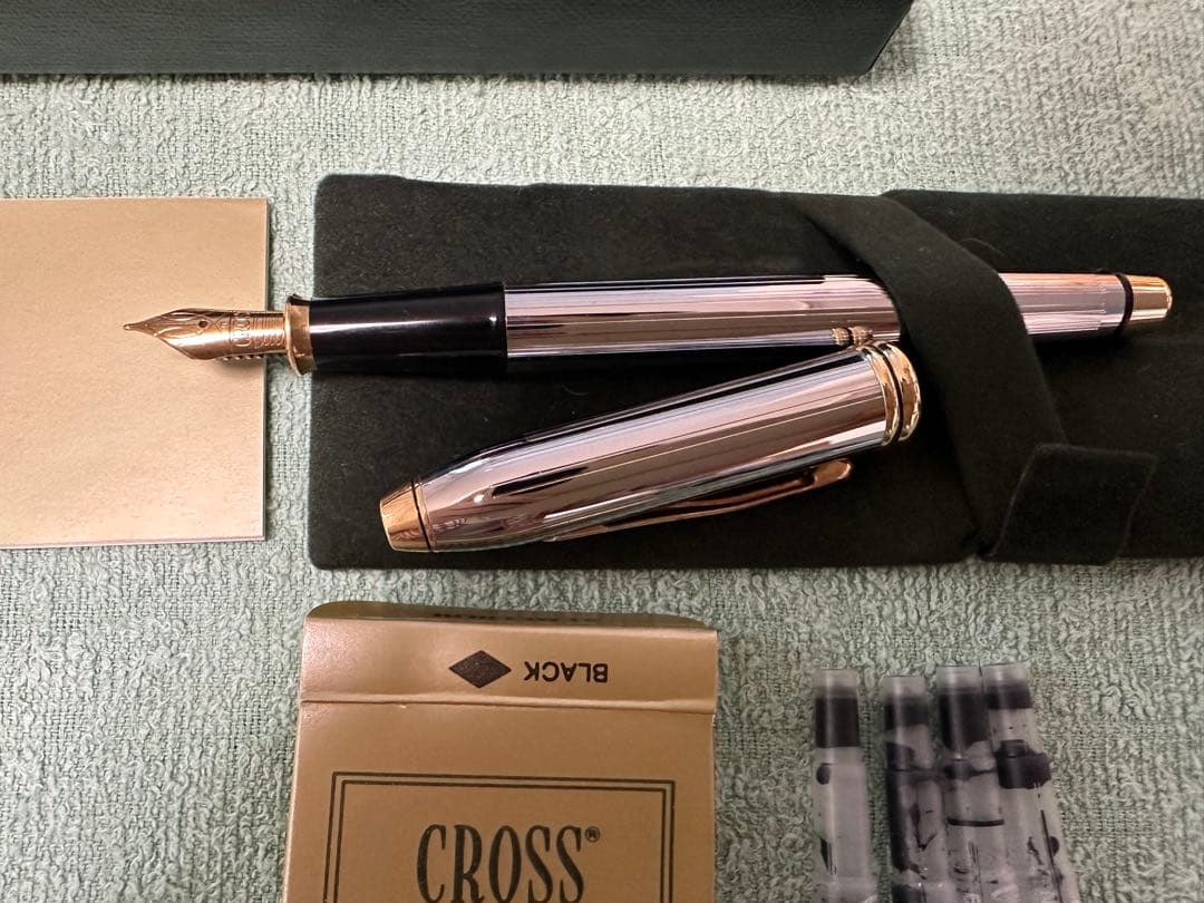 Cross Vintage Fountain Pen Silver with Dedicated Case