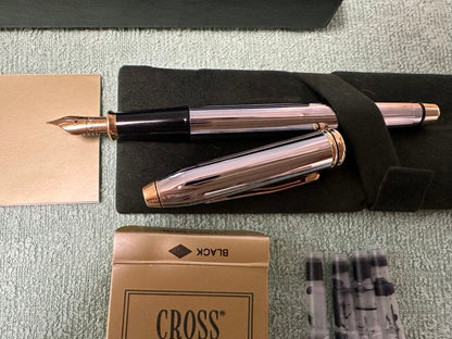 Cross Vintage Fountain Pen Silver with Dedicated Case