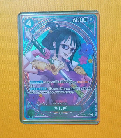 Uno Piece Tashigi SP EB03 Heroines Edition single green card from HIPO in sleeve