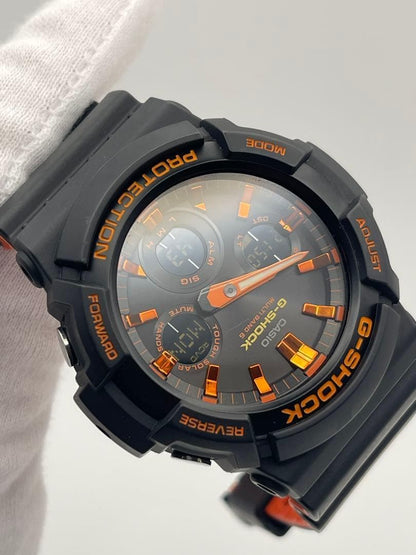 Casio G-Shock GAW-100BR-1AJF Orange Black Digital Quartz Watch — Japan Import