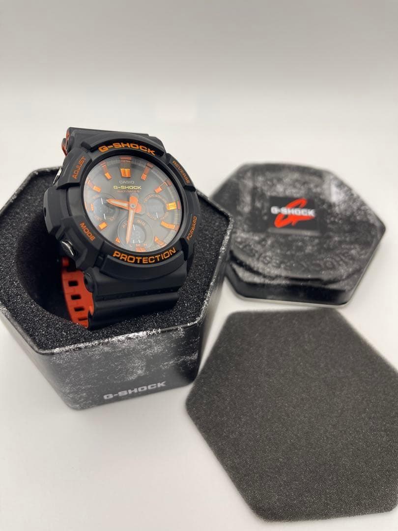 Casio G-Shock GAW-100BR-1AJF Orange Black Digital Quartz Watch — Japan Import