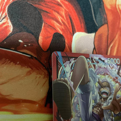 One Piece Monkey D Luffy Leader Card ST21-001 featuring Nika illustration, Japan import
