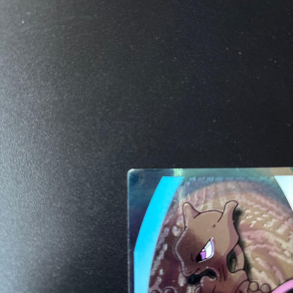 Meiji Pokémon Get Card Super Collection featuring Mewtwo showing various collectible cards