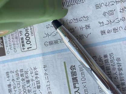 Casio Cross Ballpoint Pen Japan Import with sleek black barrel and chrome accents
