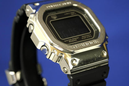 Casio G-Shock GMW-B5000-1JF Full Metal Model with Replaced Genuine Resin Band — Japan Import