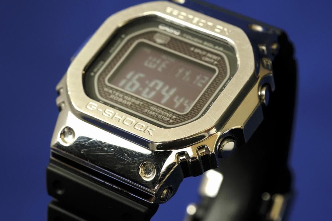 Casio G-Shock GMW-B5000-1JF Full Metal Model with Replaced Genuine Resin Band — Japan Import