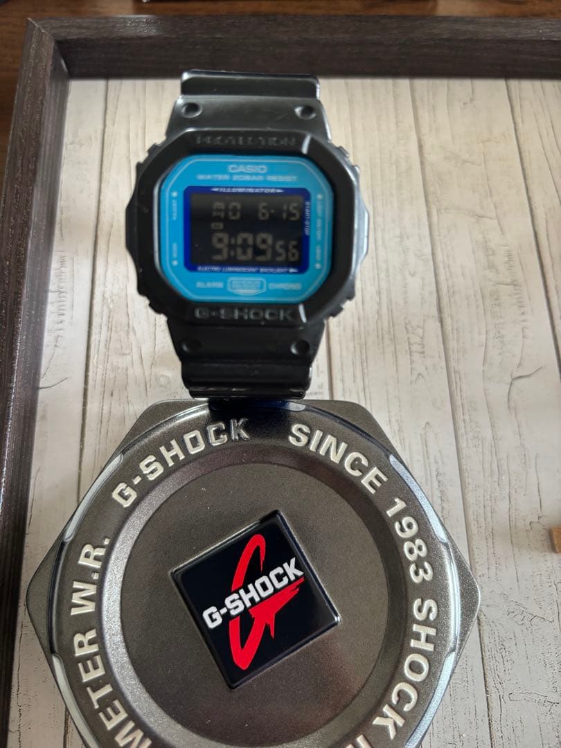 Casio G-Shock DW-5600SN Blue and Black Digital Watch — Japan Import