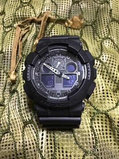 Casio G-Shock GA-100 Military Issue Wristwatch Used 46 — Japan Import