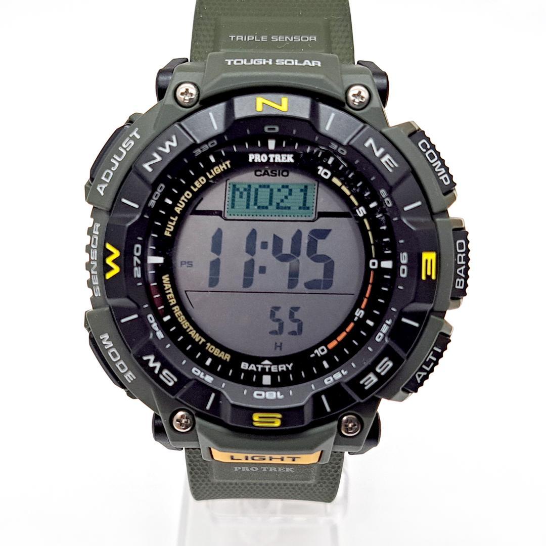 Casio Pro Trek PRG-340-3JF Watch with Triple Sensor and Solar Power — Japan Import