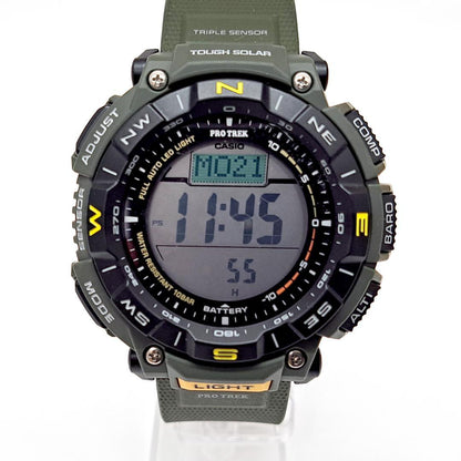 Casio Pro Trek PRG-340-3JF Watch with Triple Sensor and Solar Power — Japan Import
