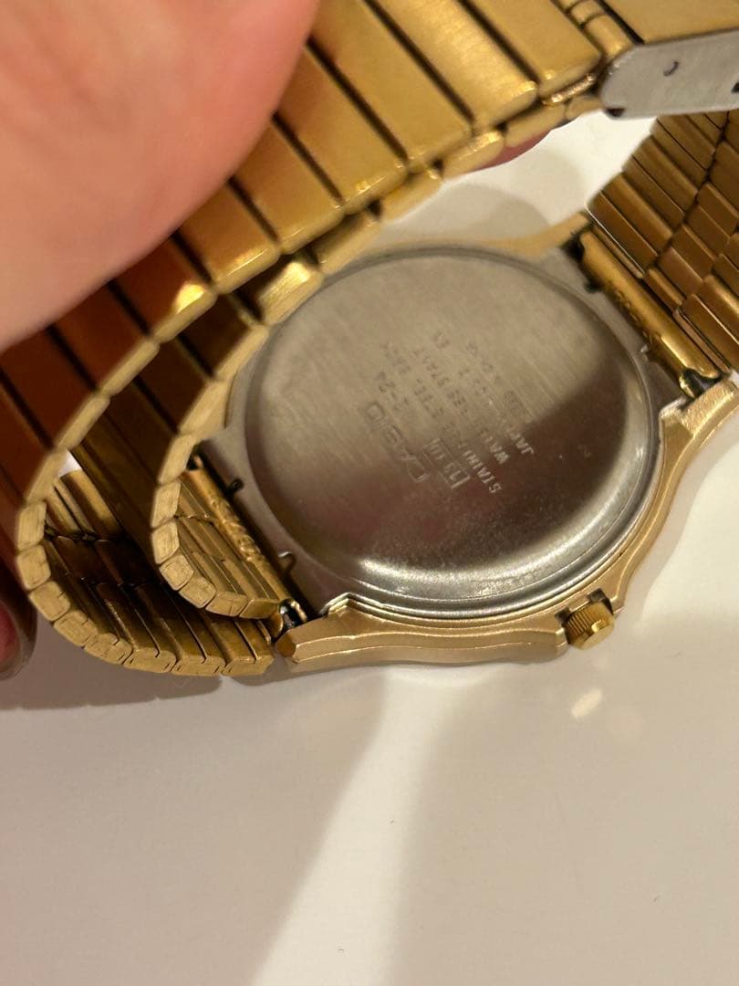 Casio Gold Analog Watch Model MQ-24G-9EJH with Silver Dial and Metal Band — Japan Import