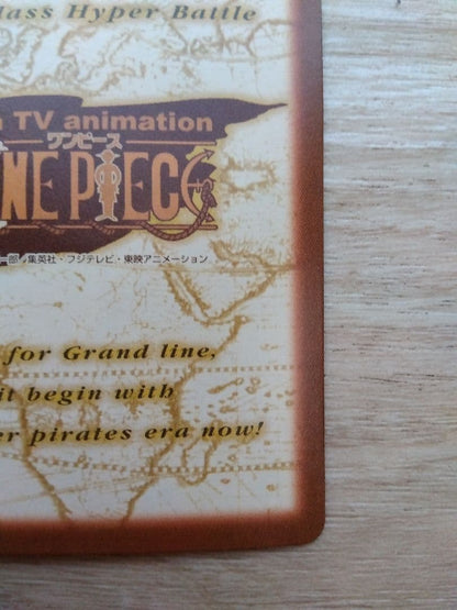 One Piece Hyper Battle Card Game Luffy Gum-Gum Bazooka C457 1999 Japan Import card front view
