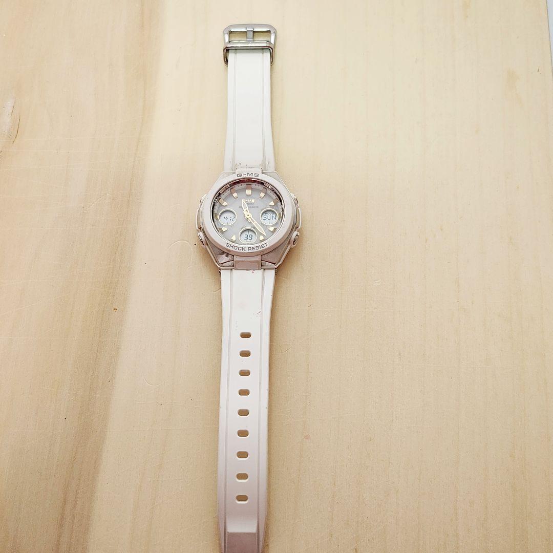 Casio G-MS Series Electric Wave Solar Watch for Women White Gold Model MGS-W100 — Japan Import