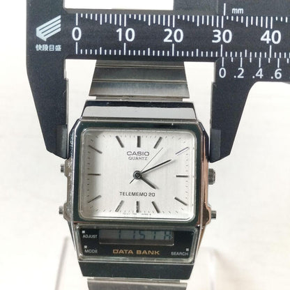 Casio Data Bank TeleMemo20 AB-100 Quartz Working Vintage Japanese Electronics