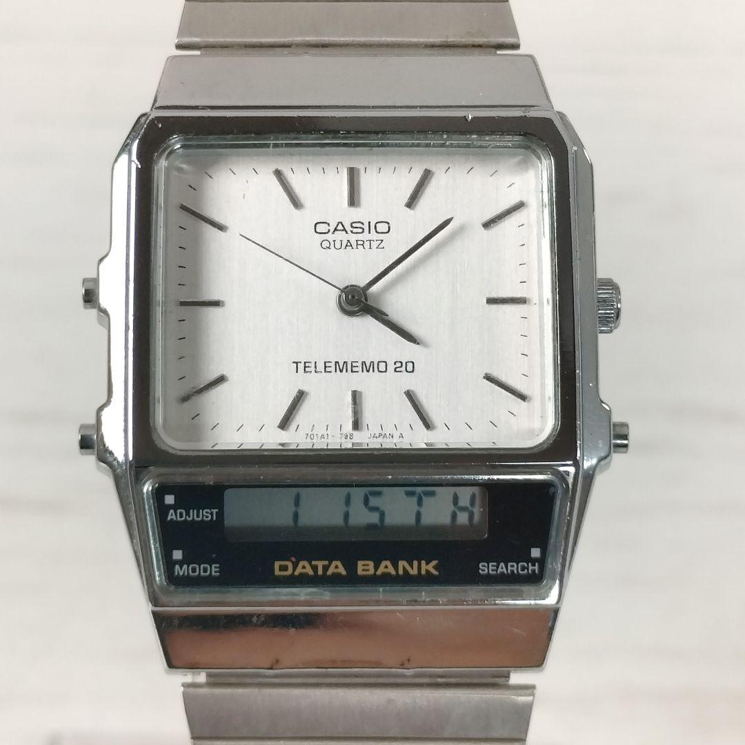 Casio Data Bank TeleMemo20 AB-100 Quartz Working Vintage Japanese Electronics