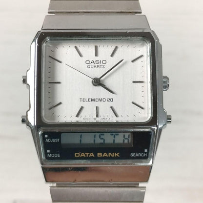 Casio Data Bank TeleMemo20 AB-100 Quartz Working Vintage Japanese Electronics