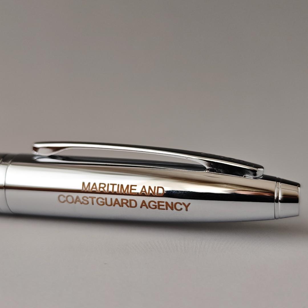 Cross Calais Chrome Ballpoint Pen Model AT0112-1 with sleek chrome finish