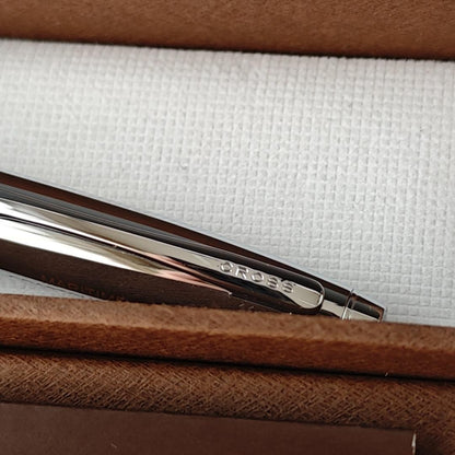 Cross Calais Chrome Ballpoint Pen Model AT0112-1 with sleek chrome finish