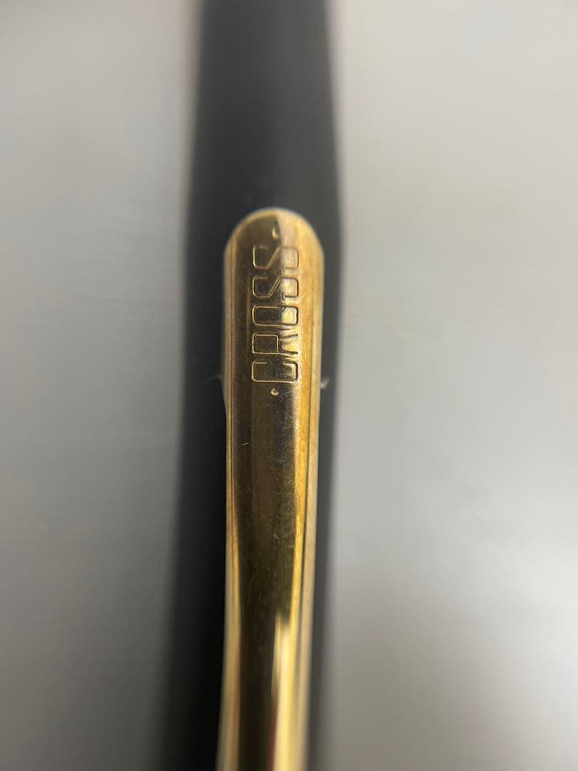 Cross Classic Ballpoint Pen Body Black and Gold Design Japan Import