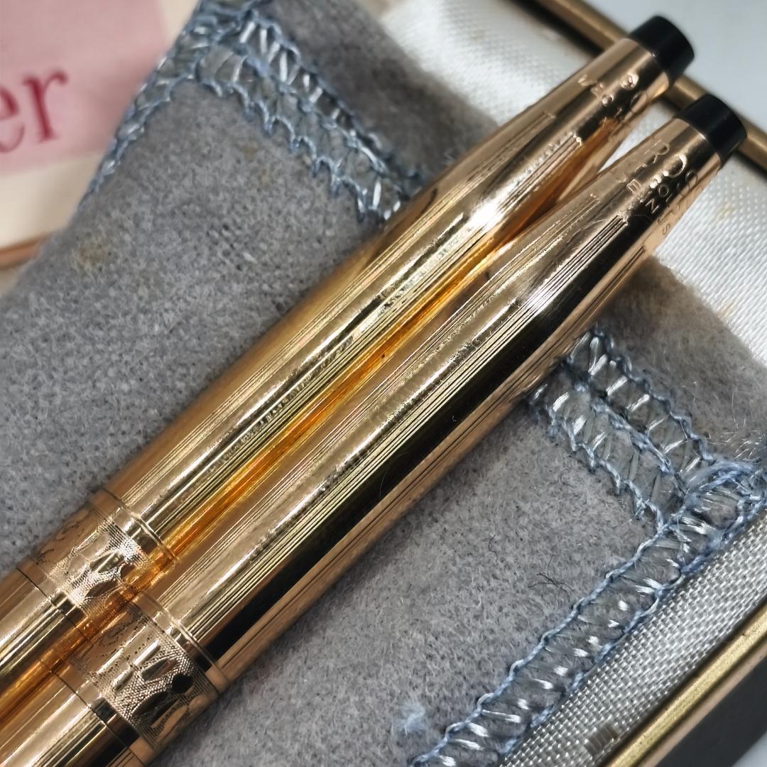 Cross Classic Century Gold Ballpoint Pen and Pencil Set